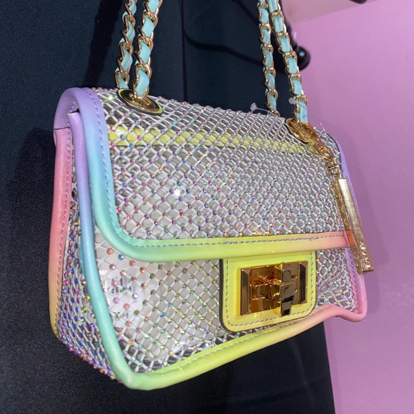 Women’s Aldo Crossbody Transparent Colorful Bag - Picture 6 of 6